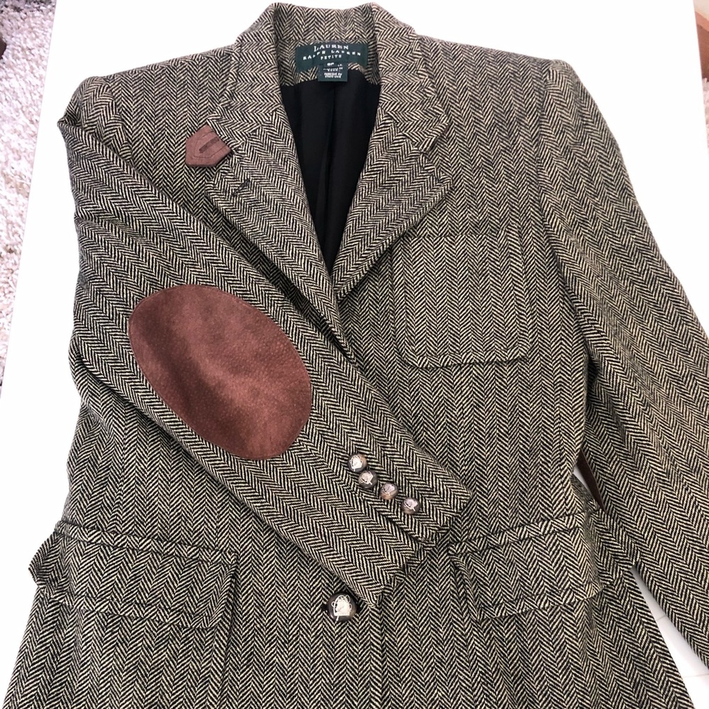 Herringbone Petite Size Blazer